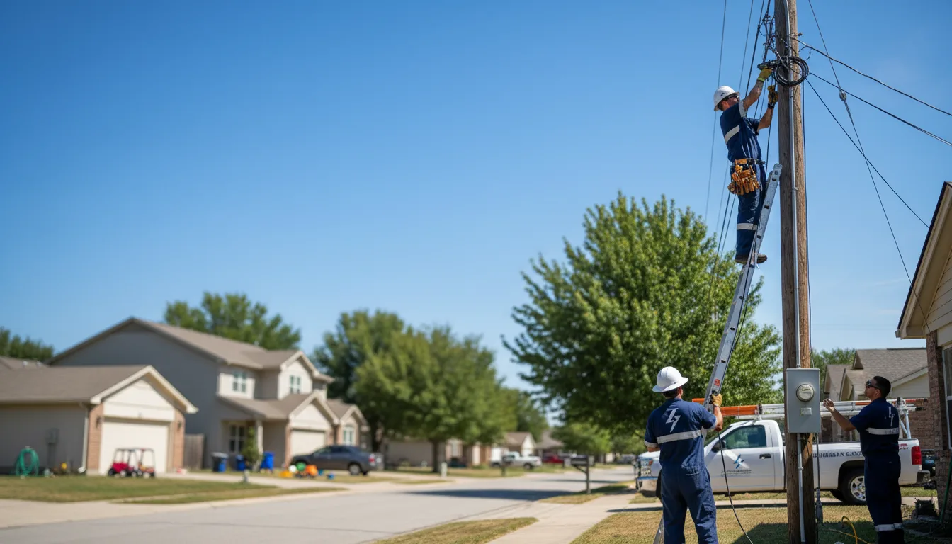 Residential electrician providing installation services in Morrisonville, IL